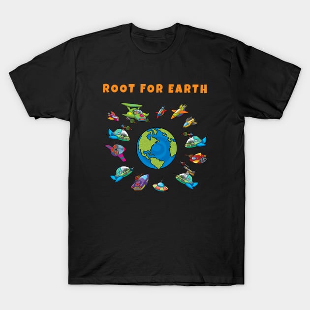 Root For Earth T-Shirt by steveskelton